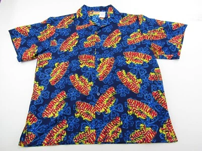 Hawaiian Tropic Shirt Mens Large Button Down Short Sleeve Aloha Island Resort - Image 1 of 4