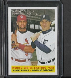 2007 Topps Heritage Albert Pujols Magglio Ordonez World Series Batting Foes Mint - Picture 1 of 2