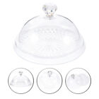 Hemoton Clear Cloche Dome Cake Plate with Cover - 16cm - Ideal for Bakers