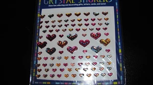 Holographic crystal stickers 101 stickers HEARTS! - Picture 1 of 1