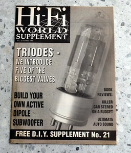 Hi-Fi WORLD Hi-Fi Supplement vintage Audio Hi-Fi magazine NO 21 APRIL 1996 - Imagen 1 de 3