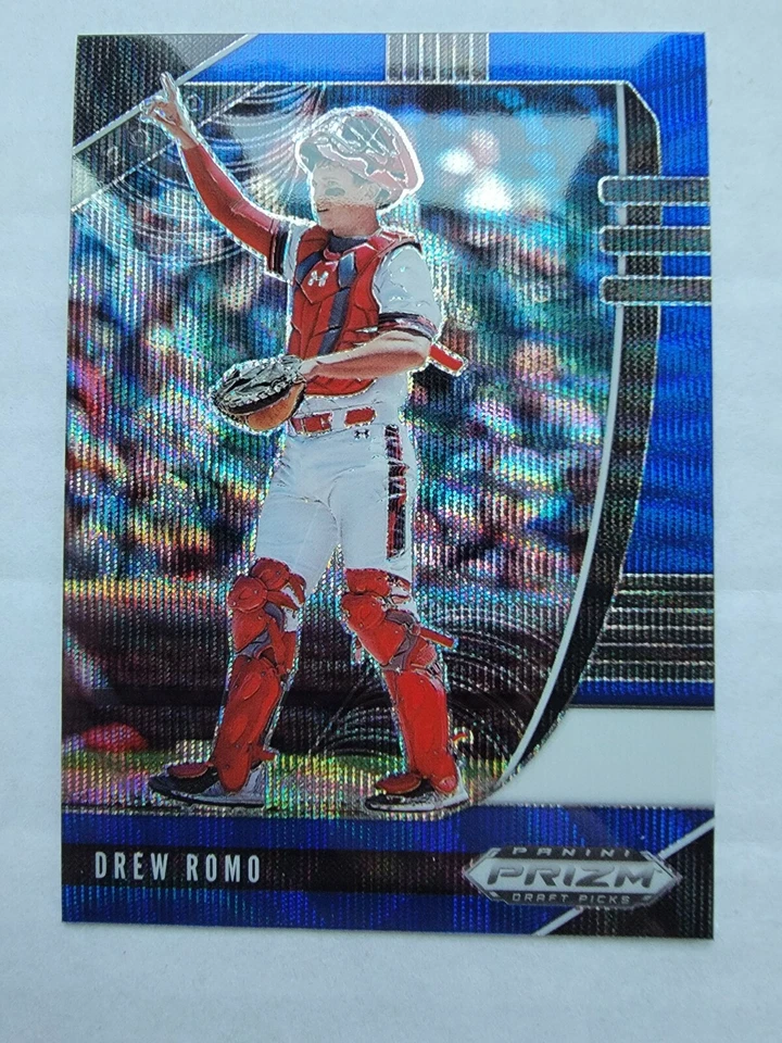 Drew Romo 2020 Panini Prizm Draft Picks Rookie Baseball Card PDP35 Blue Wave  - Image 1 of 4