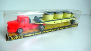 LES MICROMINIATURES DE NOREV TRACTEUR UNIC FRANCE-LAIT 1/86è BON ÉTAT HO - Imagen 1 de 7