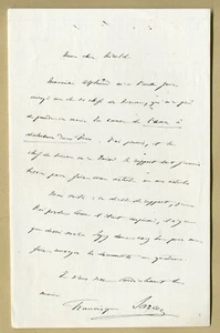 Francisque Sarcey (1827-1899) - Critique et journal. - Lettre autographe signée - Picture 1 of 1