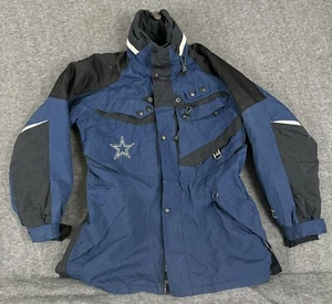 VTG Champion Dallas Cowboys Jacket Mens Medium Coat Football 90s Hooded * - Picture 1 of 24