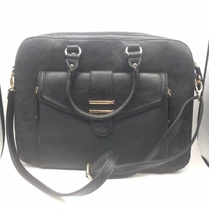 Aldo Faux Leather Zippered Crossbody Purse Handbag Tote Outer Wallet Black - Picture 1 of 10