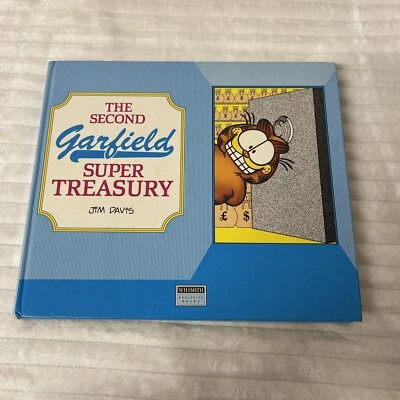 The Second Garfield Super Treasury Jim Davies  WH Smith 1990 RARE HB - Image 1 of 3