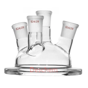 24/29 150 mm Glas Reaktor Deckel DN100 vier Hälse 4-Hals für Labor Chemie Gefäß - Bild 1 von 1