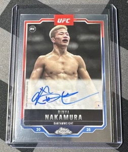 2025 Topps Chrome UFC CRA-RN Rinya Nakamura RC Auto On Card - Picture 1 of 4