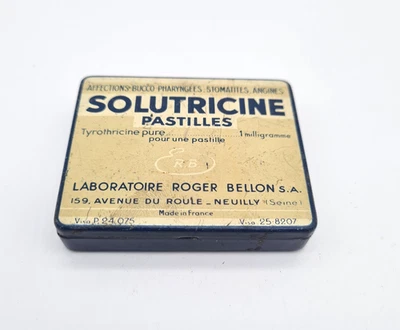 Ancienne Boîte métal Solutricine médicament Pharmacie Déco Rétro Vintage - A46 - Photo 1/4