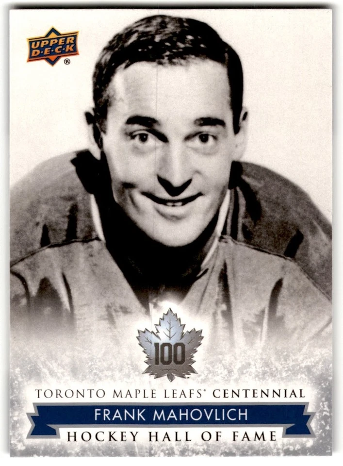 Frank Mahovlich 2017-18 Upper Deck Toronto Maple Leafs Centennial SP #161 - Image 1 of 2