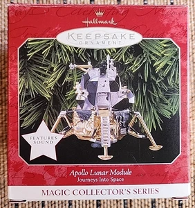 HALLMARK RECUERDO 1998 APOLLO MÓDULO LUNAR ADORNO MÁGICO DE NAVIDAD - Imagen 1 de 5