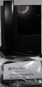 Poly CCX 500 Touchscreen Business Desktop Office IP Phone w/ New Gig POE Adapter - Picture 1 of 20