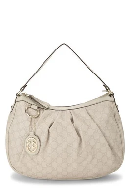 Gucci Crema Guccissima Sukey Hobo - WGACA Foto 1 de 4