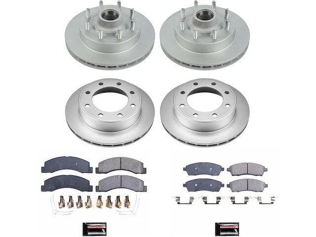 Kit de pastilha de freio dianteiro e traseiro e rotor para 2000-2002 Ford Excursion 2001 SV577FH - Imagem 1 de 1