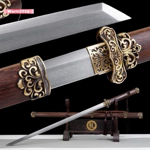 Chinesisches Kampf Dao Breitschwert Schwert gefaltet Stahl scharf gerader Griff唐横刀惊虹Y1917 - Bild 1 von 7