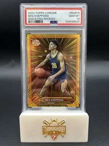 2023 Topps Chrome Radiating Rookies #RAR15 Ben Sheppard Rookie RC PSA 10 - Bild 1 von 2
