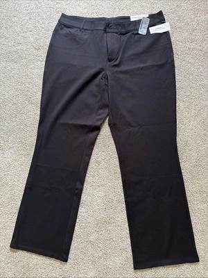 C J Banks Women’s 18W  Black Signature Slimming Pedal Pushers 18W Black CJBanks - Image 1 of 4