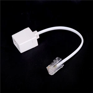 RJ11 6P4C Female To Ethernet RJ45 8P8C Male F/M Adapter Converter Cable Phone-,x - Picture 1 of 6