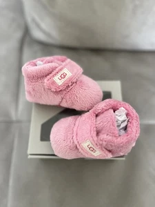 STIVALETTI UGG BIXBEE ROSA PELLICCIA SINTETICA NEONATO TAGLIA 02/03 PICCOLI 6-12 MESI NUOVI - Foto 1 di 7
