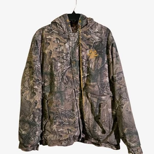 Realtree Hunting Field Jacket Water-Resistant Camo Fabric Men size 2XL w/ flaw - Picture 1 of 22