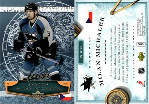 2007-08 Upper Deck MVP New World Order Milan Michalek #NW3 Czech Republic/Sharks - Picture 1 of 4