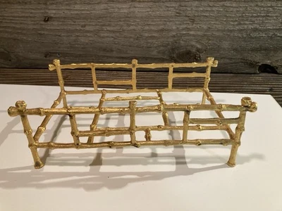 Золотой салфетки держатель лоток шикарный ванной гостевое полотенце держатель бамбуковый дизайн - Изображение 1 из 4