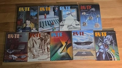Lot of 9 Byte Magazine - 1980 vintage computer ibm apple - Image 1 of 4