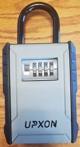 NEW! UPXON Extra Large Key Storage Box with Resettable Code, 4 Digit Lock - Picture 1 of 12