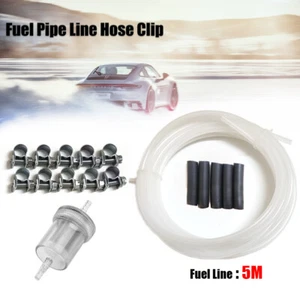 5M Inline Fuel Filter Hose Clip Pipe Line For Webasto Diesel Parking Heater - Picture 1 of 7