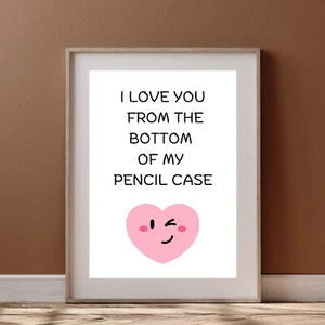 Cute Wall Art Print, Song Lyrics Poster, Beautiful South, Love You Pencil Case - Picture 1 of 5