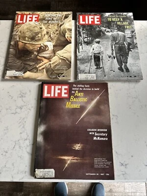Lot (3) Life Magazine October 28 1966 September 29 & August 25 1967  Vietnam War - Image 1 of 4