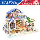 Miniature Kit Diy Dollhouse Wooden Doll House Led Diy House Kit Kids Toys