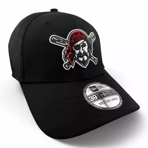 New Era Pittsburgh Pirates MLB 2023 Clubhouse Black 39Thirty Stretch Fit Hat Cap - Picture 1 of 7