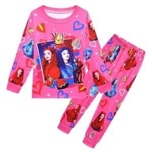 Descendants 4: Girls aged 4-12, sleepwear, long sleeved casual home clothes - Picture 1 of 26