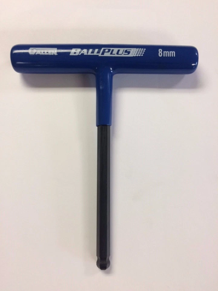 Allen 57642 8MM Ball Plus Cushion Grip Ball T-Handle Hex Key USA - Image 1 of 1