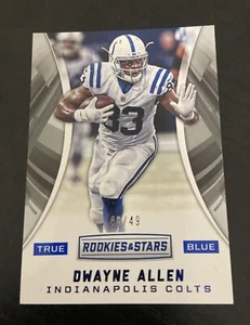 Rookies and Stars True Blue #51 2016 Dwayne Allen/49 Colts - Imagen 1 de 2