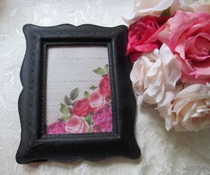 5x7 Matte Black Photo Frame,Victorian,Goth,Farmhouse,Cottage,Event Decor,Cowboy - Picture 1 of 21