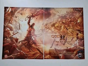 God Of War 2 Ps2 Playstation 2 ANUNCIO JUEGO PÓSTER ARTE Dúo 2 X 9X12" - Imagen 1 de 1