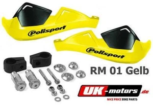 Polisport EVO Handprotektoren Gelb für Husaberg Motocross MotoX Supermoto Quad - Bild 1 von 1