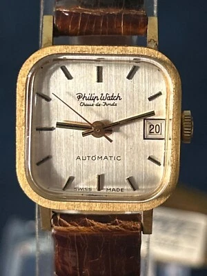 Philip Watch Gold 18K Lady Automatic Vintage NOS - Image 1 of 4