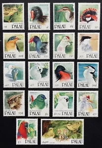 PALAU BIRDS STAMPS SET OF 18 MNH 1991-92 WILDLIFE BIRD PARROT COCKATOO HERON - Picture 1 of 1