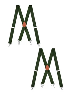 Buyless Fashion Heavy Duty 2 Pack Suspender Men Adjustable Straps X Strong Hooks - Picture 1 of 91