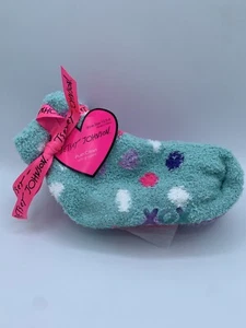 Betsey Johnson Girls' Plush Crews with grippers Size: 10.5-4 4 pairs set - Picture 1 of 5