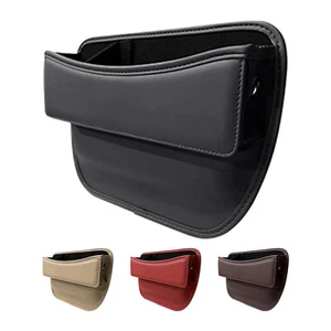 Car Side Front Seat Console Filler Organizer Storage PU Leather Sunglasses Box - Picture 1 of 13