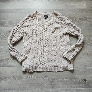 American Eagle Pullover M Grobstrick flauschig hellrosa pfirsich langarm warm - Bild 1 von 7