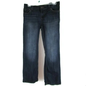 Cherokee Girl's Mid Rise Boot Cut Jeans Size 16 Dark Wash Blue - Picture 1 of 5
