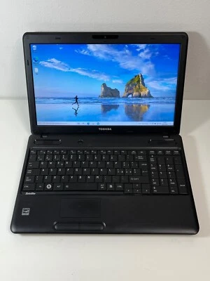 Portátil Usado TOSHIBA C660 Intel T7250 RAM 4GB SSD 128GB 15,6" Win 10 Webcam - Imagen 1 de 4
