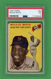1954 Topps #90 Willie Mays **** PSA PR 1 *** New York Giants * old baseball card