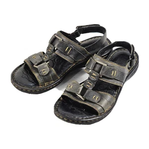 Born Women's Gray Leather Sandals Size 6.5 - Picture 1 of 10